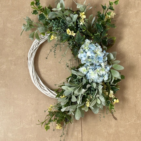 Lush Green and Yellow Floral Wreaths